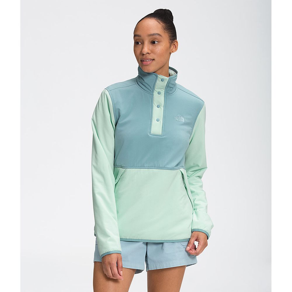 The North Face Sweatshirts Womens Australia - The North Face Mountain Pullover 3.0 Blue Mountain (TJ